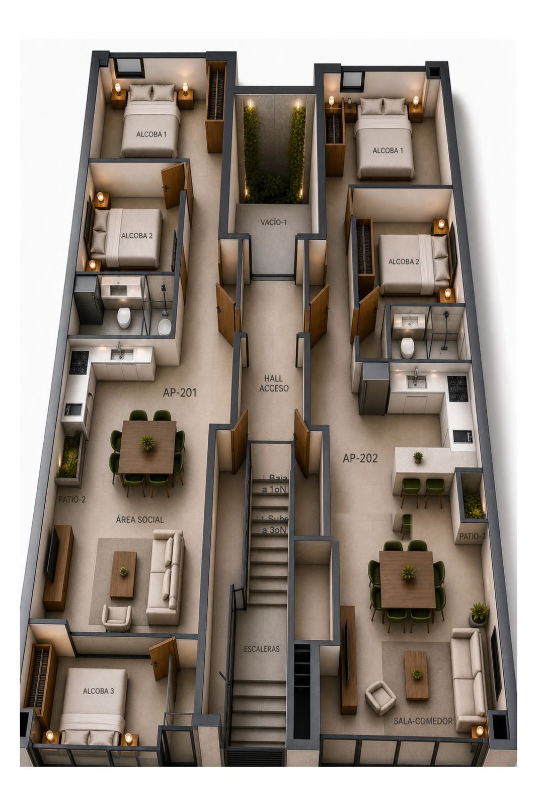 Nivel 2 Apartamentos
